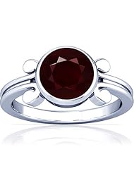 18K White Gold Round Cut Ruby Solitaire Ring (GIA Certificate)