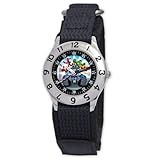 Marvel Comics Kid's MA0103-D2756-BlackVelcro Marvel Super Hero Squad Classic Time Teacher Watch