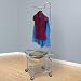Household Essentials 7028 Commercial Chrome Laundry Cart and Hanger