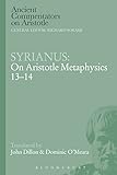 Syrianus : on Aristotle metaphysics 13-14