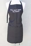 Black You Cant Beat My Meat Embroidered Apron