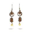 Mullanium Jewelry Nature Inspired Petite Bee and Flower Earrings #E4 MUE NE