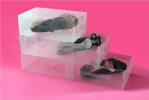 15 clear sliding drawer boxes for shoes and accessories by tszuji