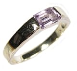 925 Sterling Silver Genuine Citrine Band
