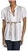 Apparel : Jeanstar Women's Nyomi Embroidered Cap Sleeve Top