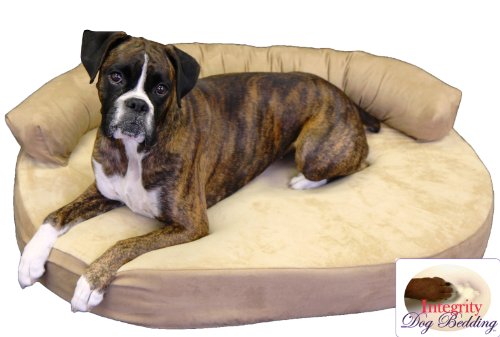 Medium Orthopedic Memory Foam Joint Relief Bolster Dog Bed - Toffee