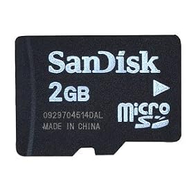 SanDisk SDSDQ-002G-A11M MicroSD 2GB Card (Black): Electronics