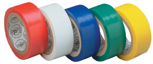 Gardner Bender GTPR-575 3/4-Inch by 12-Foot Assorted Colors Electrical Tape