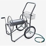  Liberty Garden Products 880-2 Industrial 2 Wheel Solid Garden Hose Reel Cart Bronze