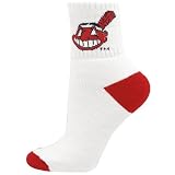 Cleveland Indians Ladies White Woven Logo 6-11 Socks
