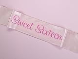 Sweet Sixteen Pink Party Sash