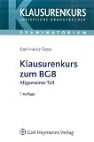 Produkt-Bild: Klausurenkurs zum BGB Allgemeiner Teil
