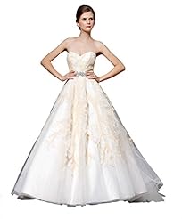 Strapless Beaded Lace Cocktail Floral Print Satin Evening Dress/Prom Dress/Wedding Party Dress  With a Sash 