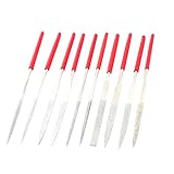 uxcell　ヤスリセット　ダイヤモンドニードルファイル　金属　ガラス　ツール　カービング　140mm　10本入り