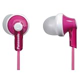 from Panasonic Panasonic RP-HJE120E-P Ergo Fit Ear Canal Headphones - Pink Model RP-HJE120E-P