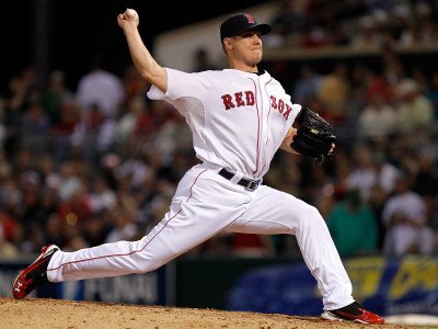 New York Yankees v Boston Red Sox, FORT MYERS, FL - MARCH 14: Jonathan Papelbon Photographic Poster Print by J. Meric, 12x16