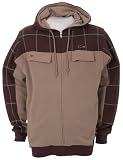 Foursquare Color Block Zip Hoodie Bear Rug Mens