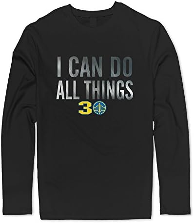 Warriors Curry I Can Do All Things T-shirts For Men S Black