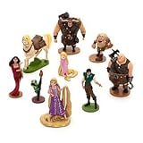 Disney, Tangled Rapunzel Deluxe Play scene figurine set including Rapunzel, Flynn Rider and her chameleon sidekick, Pascal.IMAGE