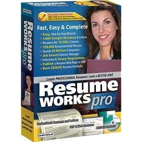 RESUME WORKS PRO (WIN 2000,XP,VISTA) by INDIVIDUAL SOFTWARE INC