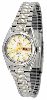Orient #BNQ1X003W Women's Tri Star Silver Dial Automatic Watch