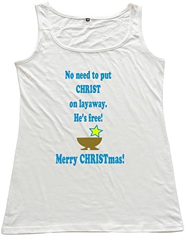 Girl Merry Christmas Layaway Custom Vintage White Tops By RRG2G Large