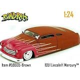 1951 Mercury Classic Diecast Car Jada Roadrats 1:24 Scale Rusty Red w/ Flames