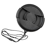 Fotodiox 05CAPT58x1 58mm Inner Pinch Lens Cap, Lens Cover with Cap Keeper (Black)