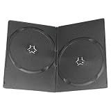 Slim dual dvd album case black - 100 pack -