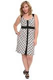 Torrid Plus Size Black and White Plaid Pinup Dress