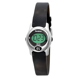 Armitron Women's 45/6962SIL Instalite Black Digital Sport Watch