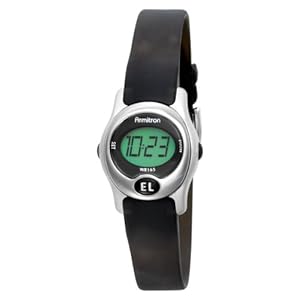 Armitron Women's 45/6962SIL Instalite Black Digital Sport Watch Armitron Women's 45/6962SIL Instalite Black Digital Sport Watch