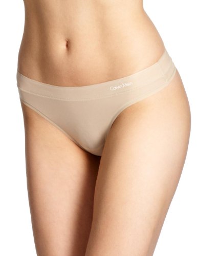 Calvin Klein underwear Damen String D3416E Second Skin Cut & Sew Thong, Gr. 38 (M), Hautfa Preisvergleich