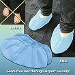 Travel Friendly Bootie Footie's Disposable Footwear - Keep Bare & Sock Feet Clean