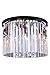 Elegant Lighting 1208F20MB/RC Sydney - Six Light Flush Mount, Mocha Brown Finish with Royal Cut Clear Crystal