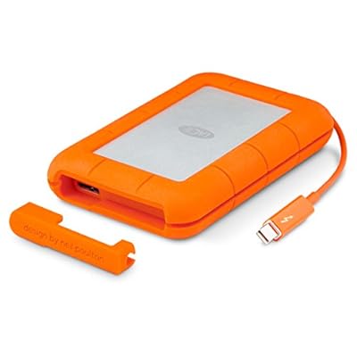 LaCie Rugged Thunderbolt LAC9000489 2TB External Hard Drive (Orange)
