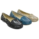 Bamboo by Journee Snake Print Womens Moccasin