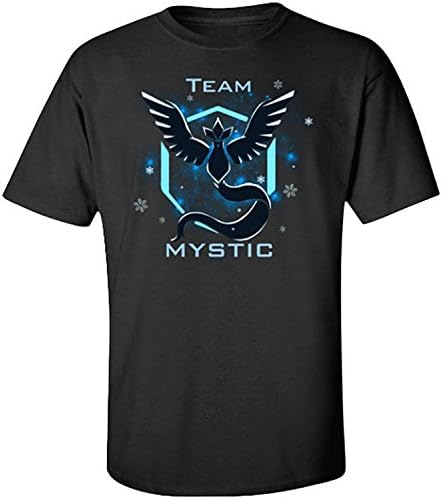 HJJQ Pokemon Go Team Valor Team Mystic Team Instinct T-Shirt (XL, Blue)