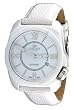 Oniss #ON676-M7 Men's Lizard Leather Strap White Ceramic Watch