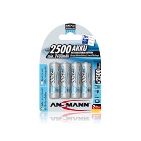 Ansmann 4 x AA Maxe Batteries (2500mAh)