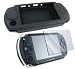 Accessories Online - BRAND NEW BLACK SILICONE CASE & SCREEN PROTECTOR FOR SONY PSP 3000 STRONG & DURABLE RUBBER FEEL