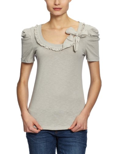 VILA CLOTHES Damen T-Shirt, 14008772, Gr. 40 (L), Grau (PALOMA) Preisvergleich