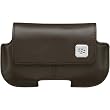 BlackBerry Leather Horizontal Holster for BlackBerry 8900 (Dark Brown)