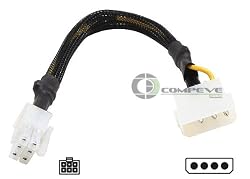 CTG PCI-Express power cable-4pin to 6pin, 6" PCI-E video cards - 35522