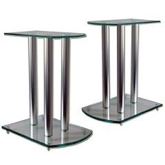 Lautsprecherst�nder Boxenst�nder - Zeitloses Glas-Metall Design