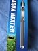 25 WATT GLASS HEATER AQUARIUM FISH TANK SUBMERSIBLE EASY VISIBLE ADJUSTABLE TEMPERTURE NEW AND FREE SHIPPING