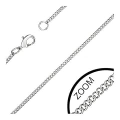 Schmuck1a Panzerkette Halskette diamantiert 1,2 mm, 925/- Silber von Mailando