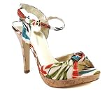 FLOWER PRINT KNOT HEEL