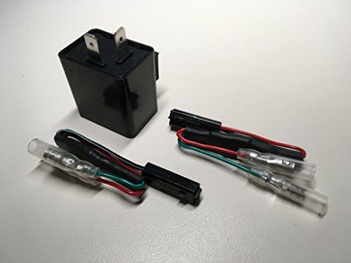 Front Running Light and Turn Signal LED 3-to-2 Wire Converter Kit with Flasher Relay 2 Pin - Honda Grom MSX125