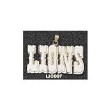 Detroit Lions Solid 14K Gold ''LIONS'' Giant Pendant